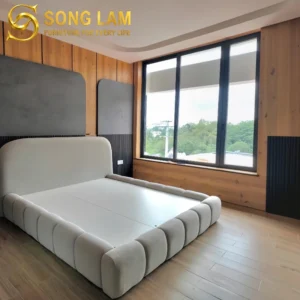 Giường Ngủ Bọc Nệm Mây Trắng GG0111 - Ảnh 3