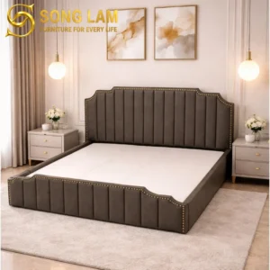 Giường Ngủ Đầu Giường Kẻ Sọc Piano Panel GL0114 - Ảnh 2