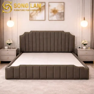 Giường Ngủ Đầu Giường Kẻ Sọc Piano Panel GL0114 - Ảnh 1