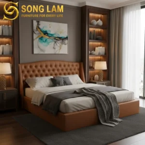 Giường Ngủ Bọc Nệm Caramel Crown GT0115 - Ảnh 2