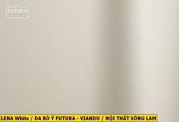 LENA Collection Da Bò Ý VianDu Nhập Khẩu 15 LENA White