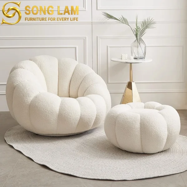 Đôn Sofa Bí Ngô Chần Múi Cocoon OIC0212 1 OIC0212 2