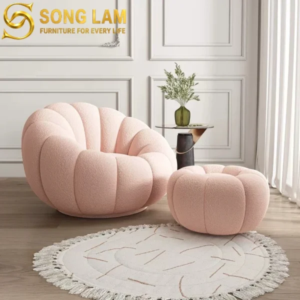 Đôn Sofa Bí Ngô Chần Múi Cocoon OIC0212 3 OIC0212 3