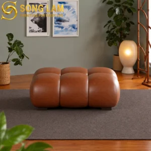 Đôn Sofa Chữ Nhật Chần Khối Cubic OLR0112 - Ảnh 2