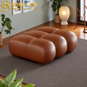 Đôn Sofa Chữ Nhật Chần Khối Cubic OLR0112 - Ảnh 1