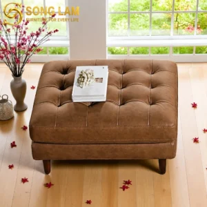 Đôn Sofa Da Chần Nút Chester ORH01116 - Ảnh 1