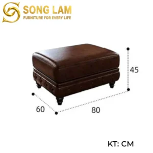 Đôn Sofa Da Chữ Nhật Oxford ORU0813 - Ảnh 3