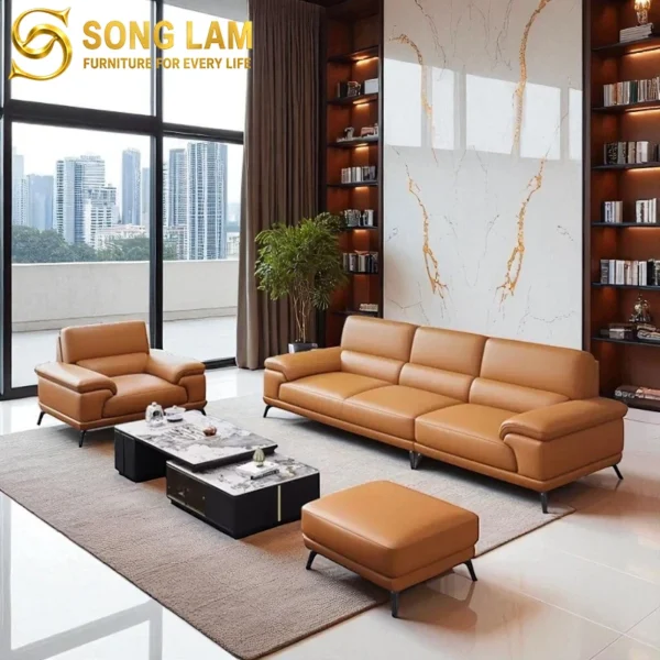 Sofa Đơn Da Bò Ý Phong Cách Bắc Âu Modena SDH01112 2 SDH01112 3