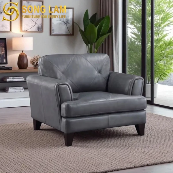 Sofa Đơn Da Bò Ý Hiện Đại Sterling SDH01118 4 SDH01118 4
