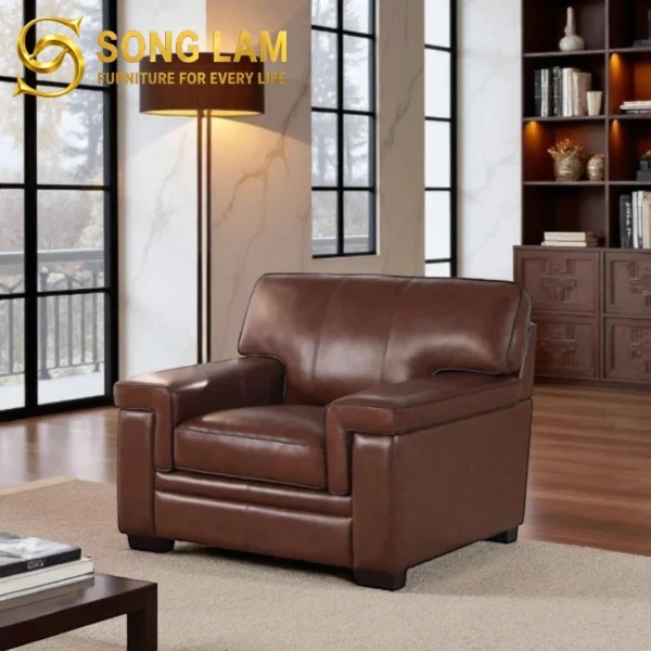 Sofa Đơn Da Bò Ý Cổ Điển Oxford SDH0112 1 SDH0112 3