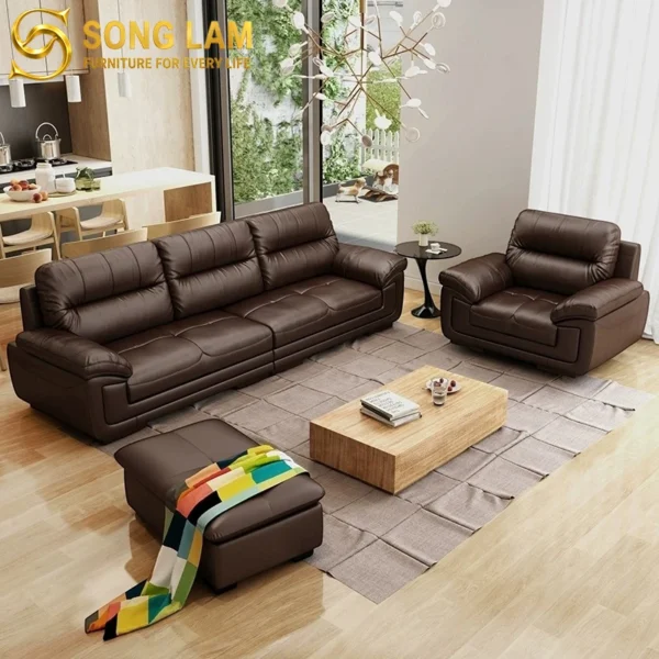 Sofa Đơn Da Bò Ý Phong Cách Modern Luxury SHD0116 1 SDH0116 3