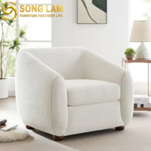 Sofa Đơn Boucle Vuông Mềm Cloud SDU0111 - Ảnh 1