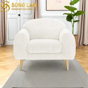 Sofa Đơn Bo Tròn Chân Cao Snow SDU01114 - Ảnh 1