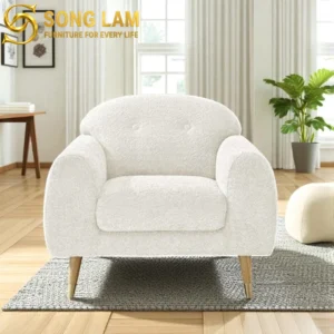 Sofa Đơn Bo Tròn Chân Cao Snow SDU01114 - Ảnh 4