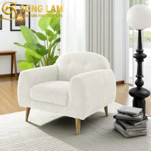 Sofa Đơn Bo Tròn Chân Cao Snow SDU01114 - Ảnh 3