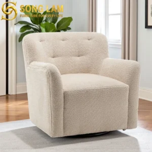 Sofa Đơn Boucle Bo Vuông Ivory SDU01115 - Ảnh 1