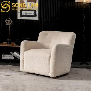 Sofa Đơn Boucle Bo Vuông Ivory SDU01115 - Ảnh 2