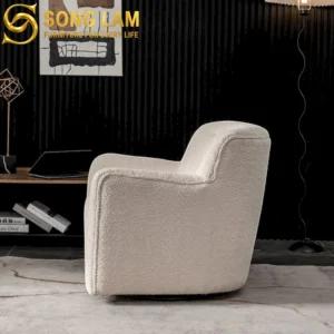 Sofa Đơn Boucle Bo Vuông Ivory SDU01115 - Ảnh 4
