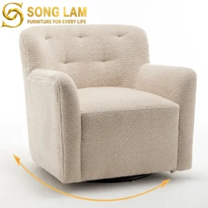 Sofa Đơn Boucle Bo Vuông Ivory SDU01115 - Ảnh 6