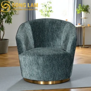 Sofa Đơn Xoay Chân Đế Kim Loại Celeste SDU01119 - Ảnh 1