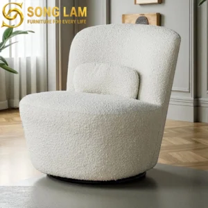 Sofa Đơn Xoay Boucle Ivory SDU01121 - Ảnh 1