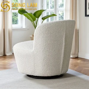 Sofa Đơn Xoay Boucle Ivory SDU01121 - Ảnh 2