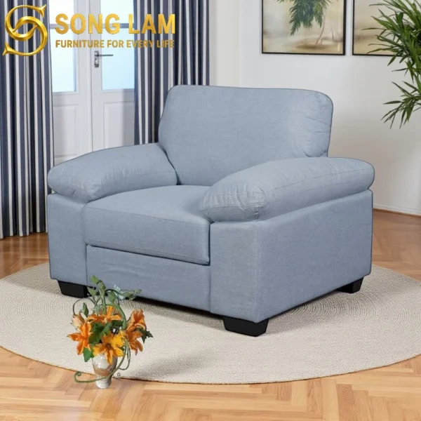 Sofa Đơn Vải Êm Ái Harbor SDU01133 1 Sofa Đơn Vải Êm Ái Harbor SDU01133 góc nghiêng làm nổi bật đường nét thiết kế phù hợp sofa may đo và nội thất cao cấp