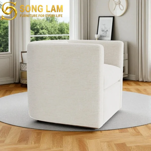 Sofa Đơn Vuông Tối Giản Urban SDU01135 góc nghiêng làm nổi bật đường nét thiết kế phù hợp sofa may đo và nội thất cao cấp