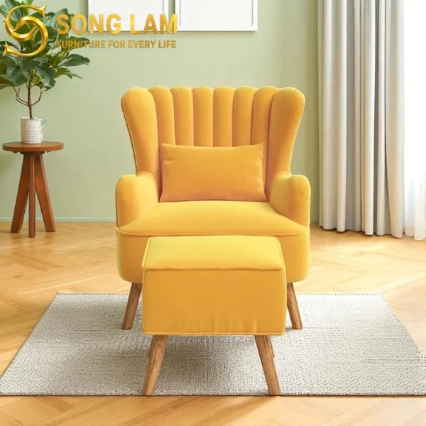 Sofa Đơn Kèm Đôn Bắc Âu Sunny SDU01145 3 Sofa Đơn Kèm Đôn Bắc Âu Sunny SDU01145 phong cách Bắc Âu thanh lịch cho căn hộ, nhà phố và biệt thự