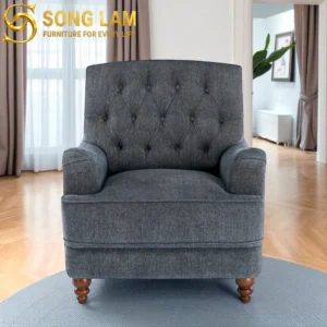 Sofa Đơn Vải Chần Nút Taylor SDU0119 - Ảnh 2