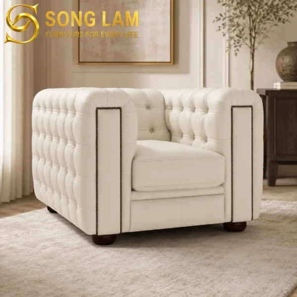 Sofa Đơn Chesterfield Khối Vuông Sterling SDU08112 1 SDU08112 1