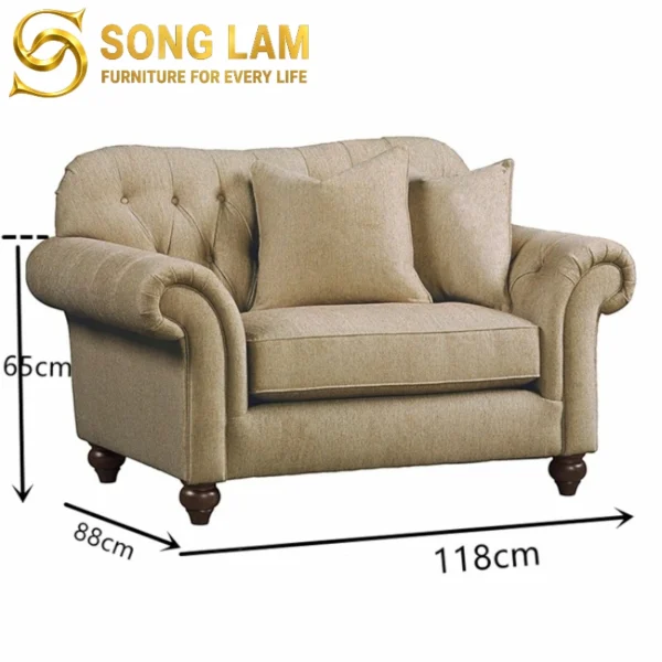 Sofa Đơn Chesterfield Tân Cổ Điển Beverly SDU0814 2 SDU0814 3