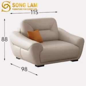 Sofa Đơn Bo Cong Êm Ái Cloudy SID01113 - Ảnh 3