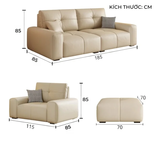 Sofa Đơn Kèm Đôn Thư Giãn Lucent SID01114 2 SID01114 3