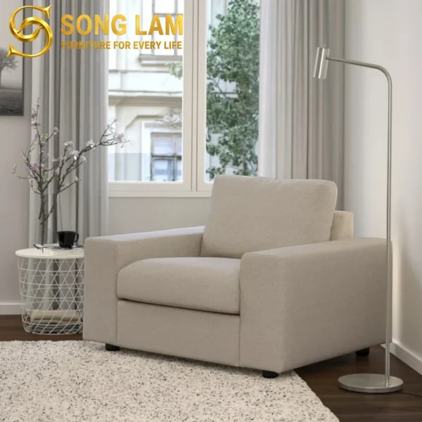 Sofa Đơn Vải Vuông Hiện Đại Slate SID01125 5 SID01125 6