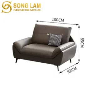 Sofa Đơn Da Chân Cao Noir SID01136 - Ảnh 3