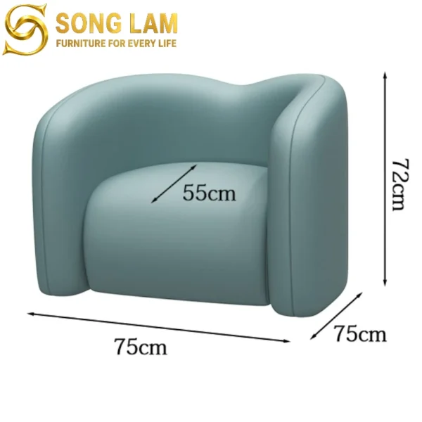 Sofa Đơn Bo Tròn Mini Sora SID02116 1 SID02116 2