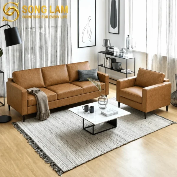 Sofa Băng Da Bò Ý Phòng Khách Hiện Đại Oslo SIH0111 4 SIH0111 6