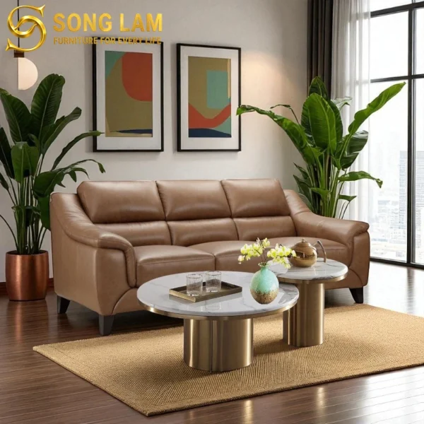Sofa Băng Da Bò Ý Sang Trọng Mảnh Austin SIH01117 2 SIH01117 2