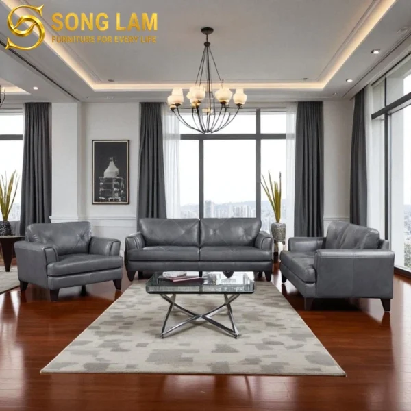 Sofa Băng Da Bò Ý Hiện Đại Sterling SIH01118 4 SIH01118 5