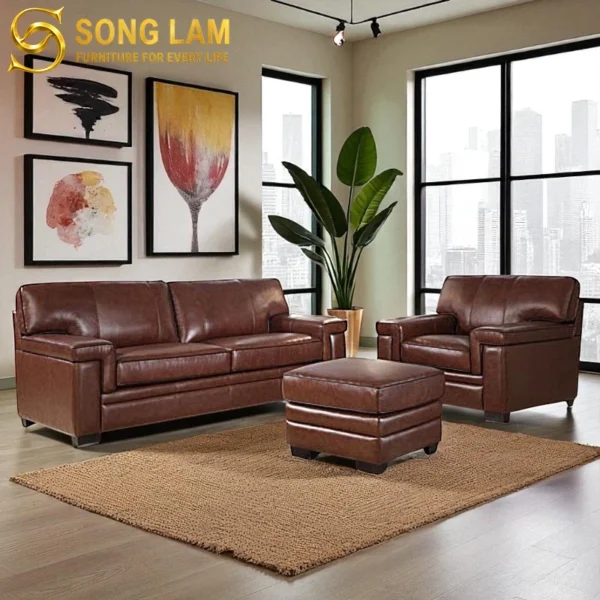 Sofa Băng Da Bò Ý Cổ Điển Oxford SIH0112 3 Sofa Băng Da Bò Ý Cổ Điển Oxford SIH0112 sofa băng phòng khách cao cấp thiết kế theo yêu cầu