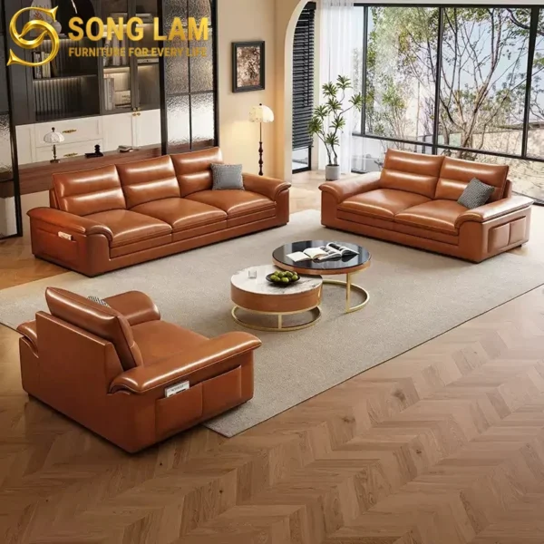 Sofa Băng Da Bò Ý Phong Cách Bắc Âu Milano SIH01120 4 SIH01120 11