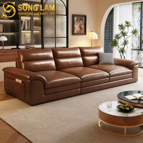 Sofa Băng Da Bò Ý Phong Cách Bắc Âu Milano SIH01120 3 SIH01120 12