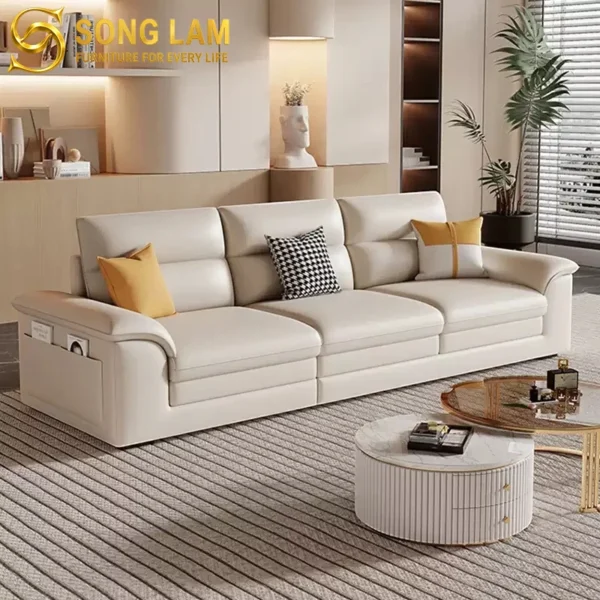 Sofa Băng Da Bò Ý Phong Cách Bắc Âu Milano SIH01120 8 SIH01120 3