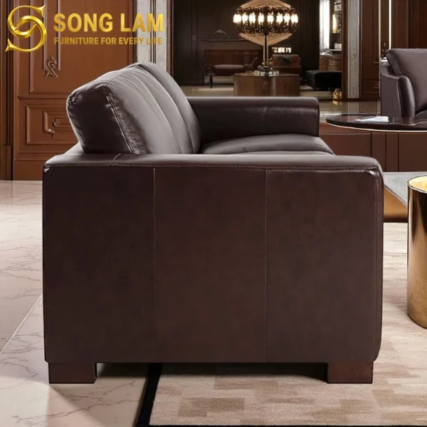 Sofa Băng Da Bò Ý Phòng Khách Hiện Đại Noir SIH01122 2 SIH01122 4