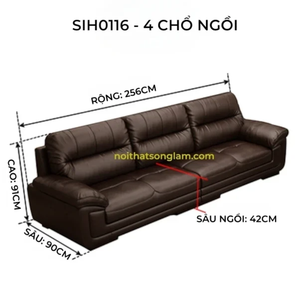 Sofa Băng Da Bò Ý Cổ Điển Windsor SIH0116 8 SIH0116 13
