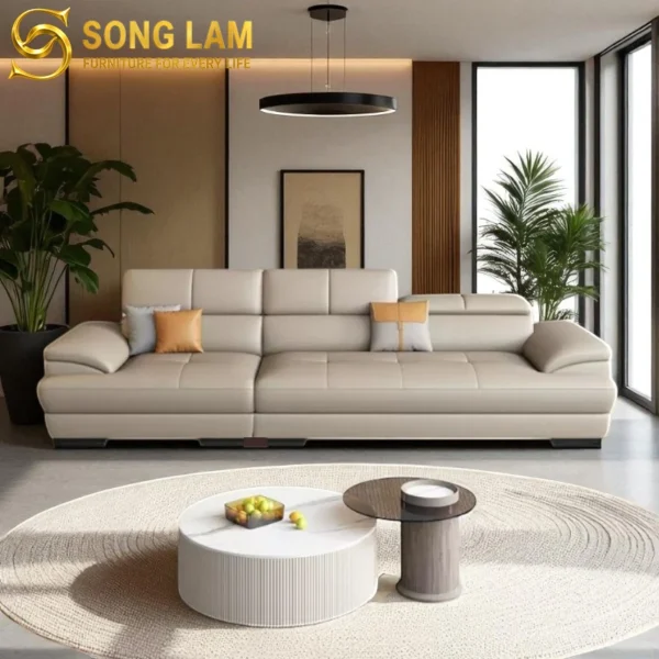 Sofa Băng Da Bò Ý Tựa Đầu Điều Chỉnh Napoli SIH03111 2 SIH03111 4