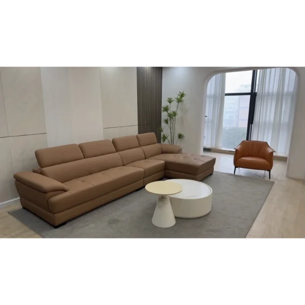 Sofa Băng Da Bò Ý Tựa Đầu Điều Chỉnh Napoli SIH03111 4 SIH03111 7