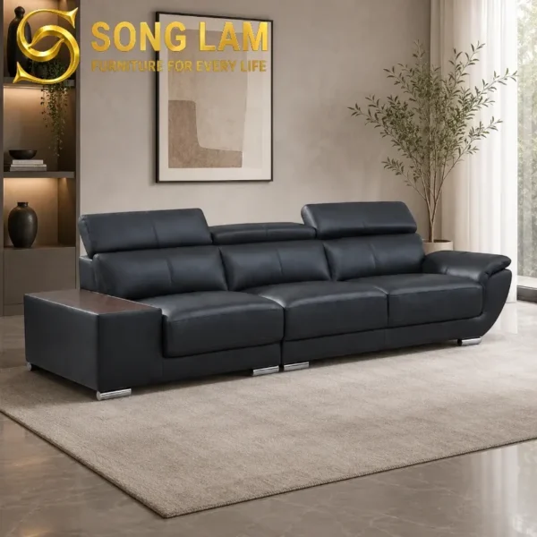 Sofa Băng Da Bò Ý Tựa Đầu Điều Chỉnh Raven SIH03124 1 SIH03124 2