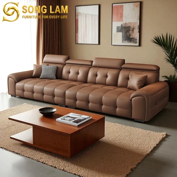 Sofa Băng Da Bò Ý Tựa Đầu Điều Chỉnh Firenze SIH0315 6 SIH0315 5